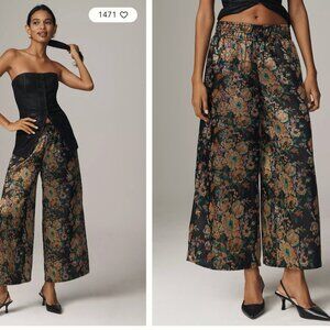 Anthropologie Somerset cropped jacquard pull-on pants, Size XS, new with tags